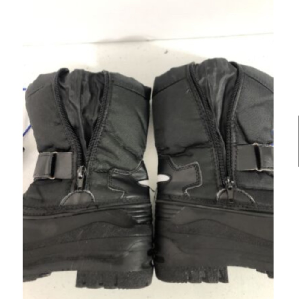 Kids Snow Boots Size 11 Black Blue Boys Waterproof Thinsulate Dream Pairs - Picture 6 of 8
